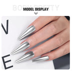 BORN PRETTY 5ml Metallic Painting Gel Polish Strong Silver Effection Nail Art Soak Off Gel Nail Polish Silver Mirror Gel