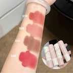 Shimmer Velvet Matte Lipstick Rose Cream Silky Finish Long-Lasting Waterproof Full Coverage Nude Grey Brown Lip Tint Make Up