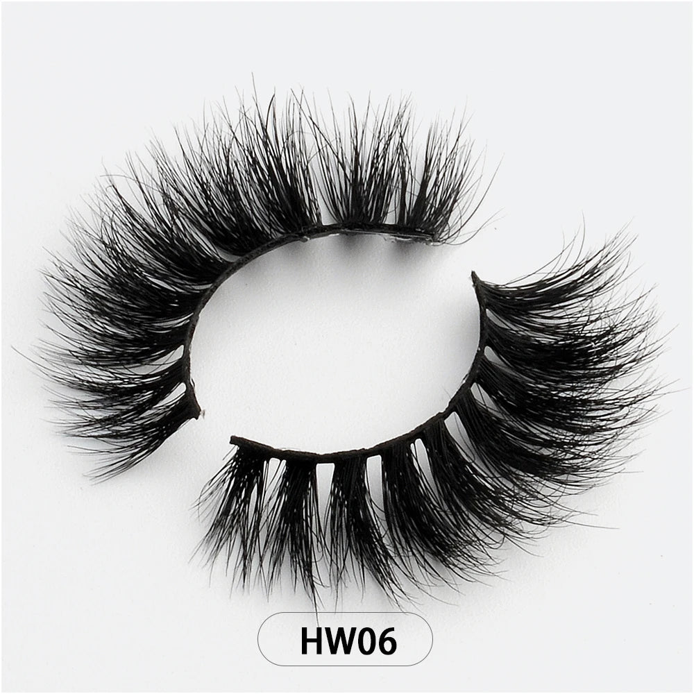Dropshipping Wholesale Natural Wispy 3d Mink False Lashes Makeup Mink Fake Eyelashes With Soft Band Make-up For Women