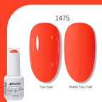 Arte Clavo Solid Color Gel Nail Polish 15ml Soak Off UV LED Gel Semi-Permanent Glitter Polish For Manicure Nail Art Salon Gel