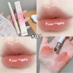 Metal Head Ice Diamond Essence Lip Tint Mirror Water Light Glass Lip Gloss Reduce Lip Wrinkles Moisturizer Lips Pluming Care
