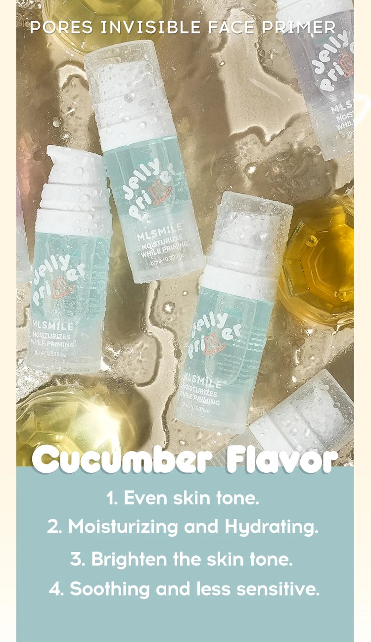 Transparent Jelly Primer Makeup Base Invisible Pore Oil-control Matte Finish Long Lasting Makeup Holding Pre Makeup Primer Gel