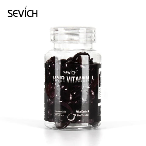 30Pcs Anti Hair Loss Hair Vitamin Capsule Oil Keratin Complex Oil Smooth Silky Hair Serum Hair Mask Repair Frizz Damaged Sevich