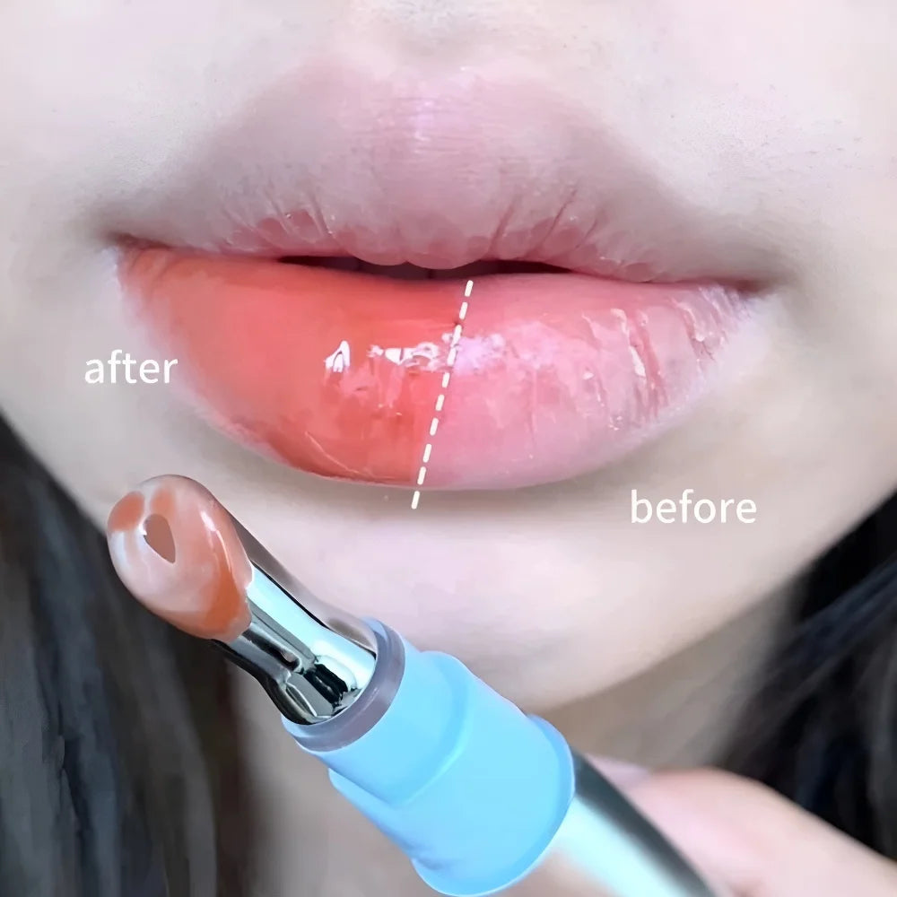 Metal Head Ice Diamond Essence Lip Tint Mirror Water Light Glass Lip Gloss Reduce Lip Wrinkles Moisturizer Lips Pluming Care