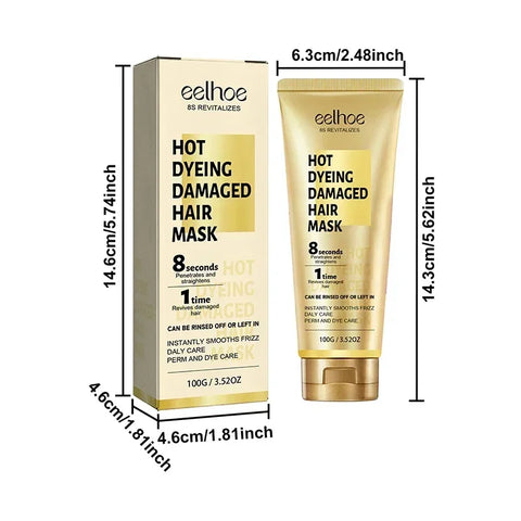 Keratin Hair Mask Professional Repair Damaged Dry Frizy Hair Anti Rolling 5s Magical Smooth Shiny Hair Care Moisturizing Cream