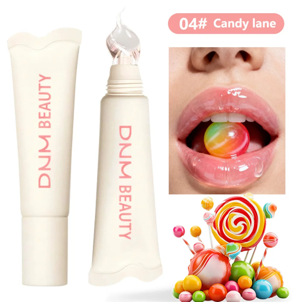 4 Colors Crystal Jelly Lip Gloss Mirror Water Liquid Lipstick Moisturizing Long Lasting Sexy Lip Plumper Lip Tint Makeup