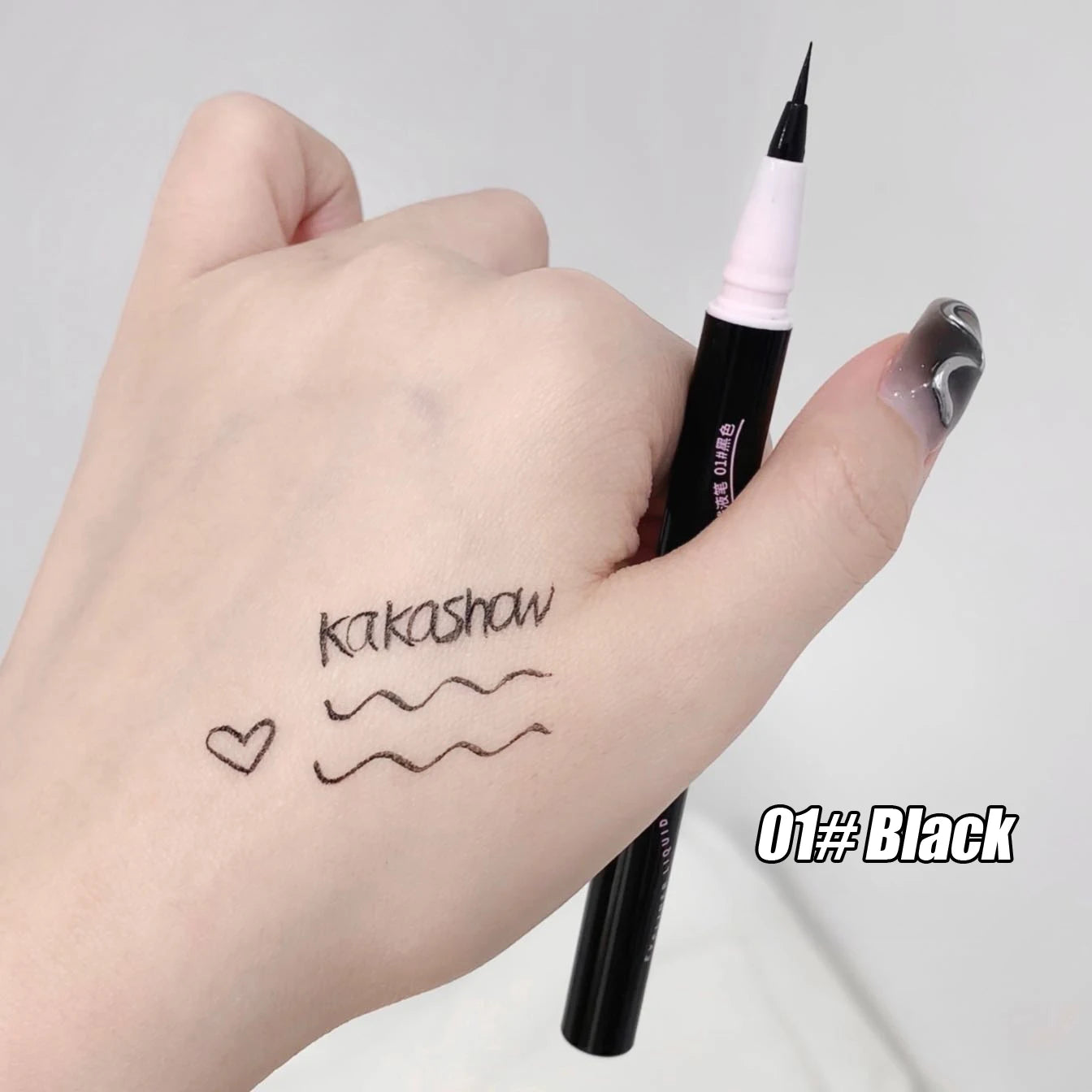 0.05mm Eyeliner Liquid Pen Matte Smooth Quick Dry Waterproof Ultra-thin Eyeliner Lower Eyelash Pen Non Smudging Korean Makeup