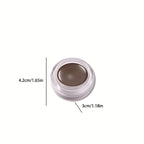 Portable Gel Eyeliner Black and Brown, Water Proof Smudge Proof Eyeliner Cream, Quick Drying Last for All Day Long Brow Eyeliner