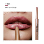 Luxury Matte Lip Liner Long-Lasting Smooth Brown Application for Perfect Outline & Filling, Versatile Shades for All Skin Types