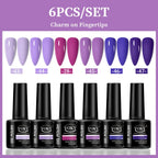VOKY 6-Piece Set of Nail Gel, Seasonal Fashionable Nail Gel, The Perfect Gift for Ladies to Give During Festivals