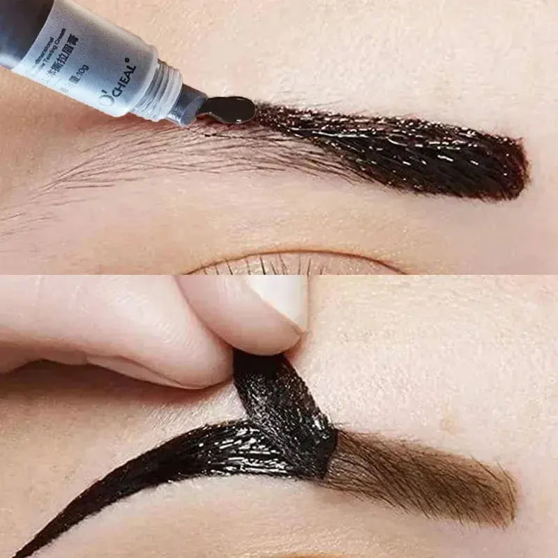 Long-lasting Eyebrow Gel Makeup Semi-permanent Waterproof ColorSweat-proof Film Forming Dye Eyebrow Cream Tint Cosmetics