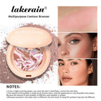 Matte Baked Color Correcting Foundation Bronzer Pressed Powder Compact Long Lasting Oil Control Loose Setting Powder Foundation