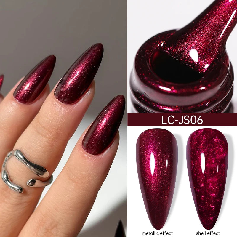 LILYCUTE Nude Crystal Rubber Base Gel Nail Polish Natural Color Semi Permanent UV Gel Soak Off Self Leveling Nail Gel Varnishes