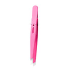 Stainless Steel Eyebrow Tweezers Slant Tip Precision Tip for Eyebrow Hair Removal Facial Hair Blackheads & Splinters Removal