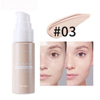 12 Shade Liquid Foundation with Long Lasting Oil Control Concealing Hydrating Lightweight Fine Texture and Non Cakey 1PCS