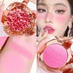 HISYI cute, pop, gradient blush, matte, delicate, daily nude makeup, brightens the color, naturally whitens students