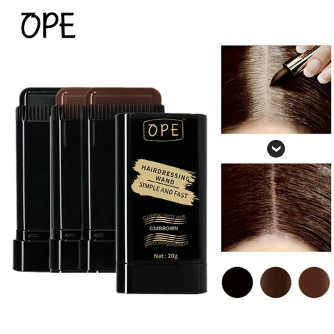 20g quick hair dye stick - permanent coverage, long-lasting effect, portable applicator brush design, touch up the color at home