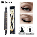 Black Eyeliner Stamp Triangle Dual-ended Liquid Eyeliner Waterproof Sweat-proof Quick Dry Eyeliner Makeup Seal Tool Cosmetics
