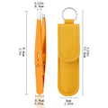 Tweezers for Women Facial Hair Stainless Steel Eyebrow Tweezers Slanted Eye Brow Remover for Beauty Plucking Grooming Brow Lash