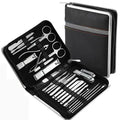 26 Pcs Manicure Set Stainless Steel Nail Clippers Cuticle Nipper Pedicure Care Tool Dead Skin Scissor Cleaning Grooming Ki