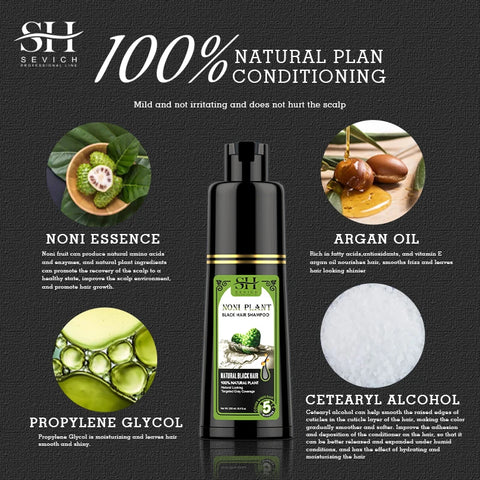 500ml Natural Herbal Hair Dye Shampoo for Hair Loss Moisturizing Hair Darkening Strengthen Magic Polygonum Multiflorum Shampoo