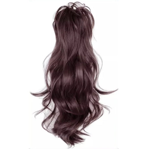 synthetic wig 40cm Princess Girls Fluffy Wavy High Ponytail Clip-on Wig Waterfall Curly Half Tied One-piece Women Hair Extension