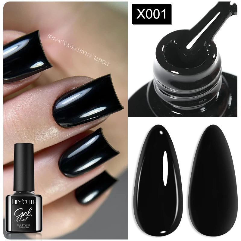 LILYCUTE 5ML Metallic Painting Liner Gel Nail Polish Super Bright Gold Silver Mirror Drawing Gel Semi Permanent Line French Nail