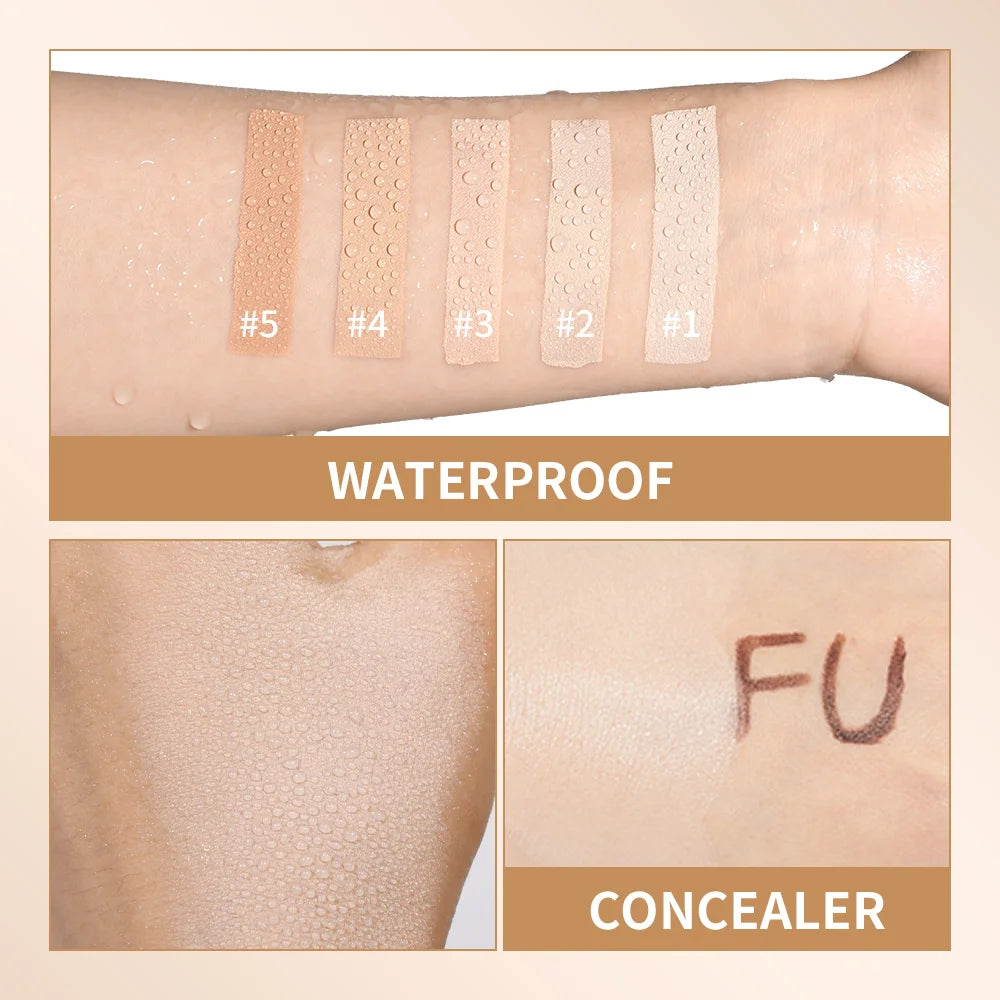 Matte Foundation Stick Waterproof Coverage Travel Flawless Eraser Foundation Stick Lightweight Enhance Skin Radiance Face Makeup