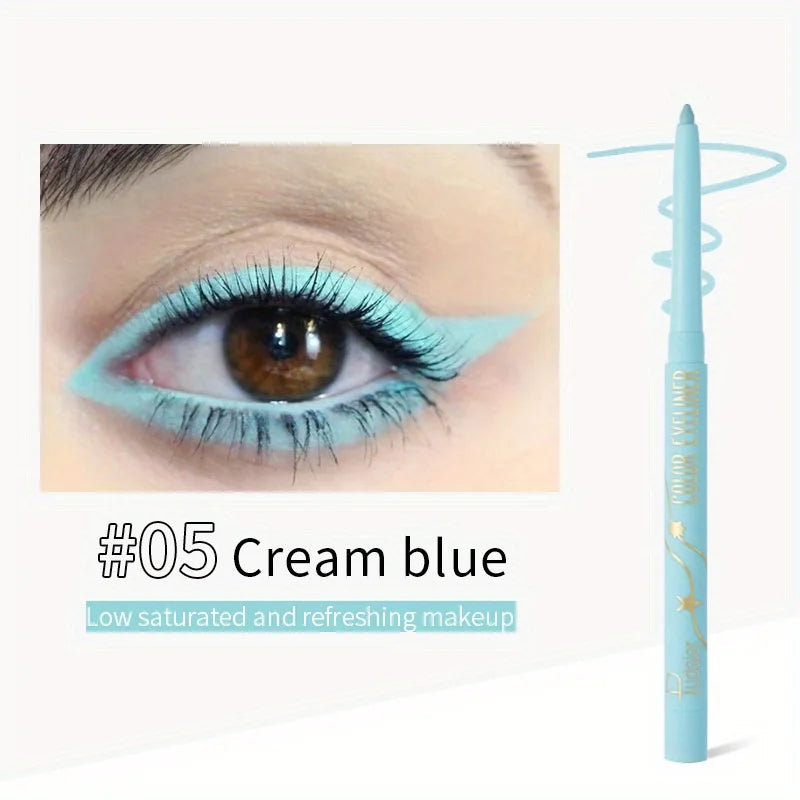 Colorful Eyeliner Gel Pencil Waterproof Lasting Easy To Wear Eyes Beauty Makeup Natural Matte Lying Silkworm Eye Liner