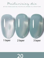1-30pcs PSK Nude Pink Color Nail Art Ice Transparent Bare Color Nail Enamel 2026 New Net Red Popular White Gel Nail Polish