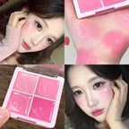 Multi-Purpose Creamy Blush Waterproof Moisturizing Highlighter Mud Cream Cheek Eyes Watery Peach Rouge Contour Tint Cosmetics