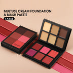 IMAGIC 12-Color Paper Box Blusher Plate & Concealer Plate Multi-Color Cream Contour and Highlighter Palette Makeup Blush Face