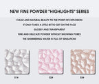 LEEINTO color-glowing high-gloss powder pearlescent powder brightens up the make-up eye shadow disc