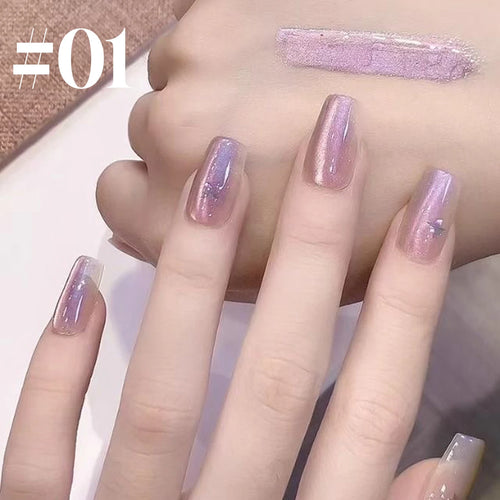 12ML 1-6PCS Popular Winter Internet Celebrity Hot-selling Northern Lights Cat Eye Magnet Gel Nail Polish Nail Art Nail Supplies