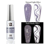 AWStorG 5ML Super Silver Metallic Gel Nail Polish Metal Effect Painting Gel Chromes Varnis Semi Permanent for Nail DIY