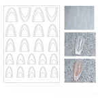 1pcs Hollow Lace Simple Fashion French Nail Stickers Self-Adhesive Slider Nail Art Decals Decoration DIY Nail Art Accessories