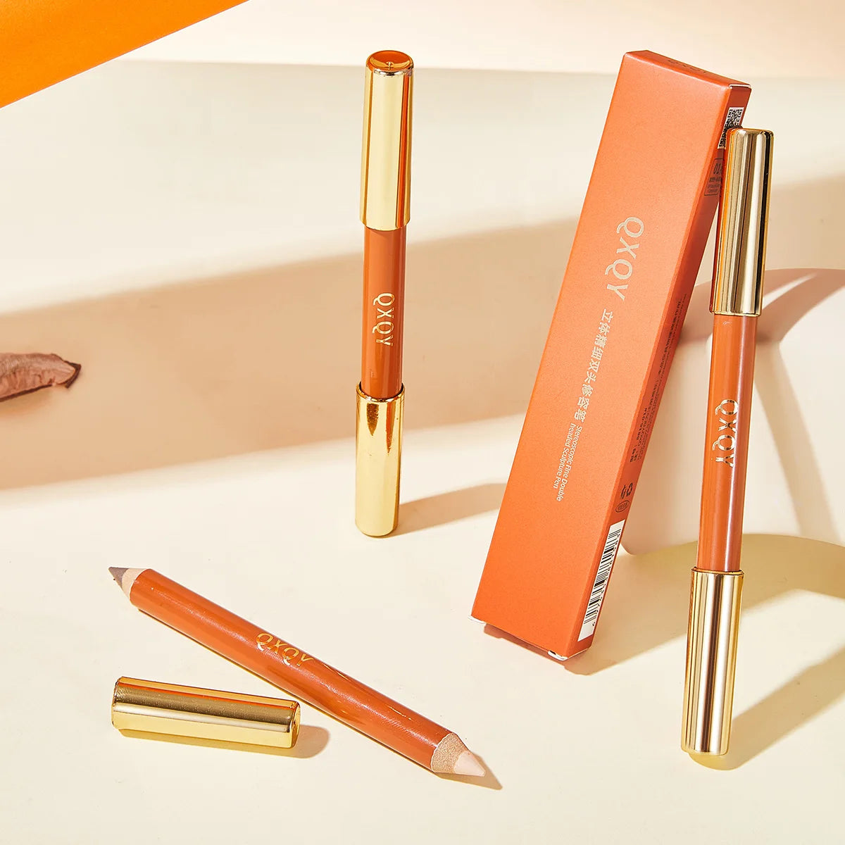 QXQY dual head contouring pen, full face contour, highlight, silky color rendering, 3D decoration stick