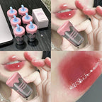 Tea Cup Design Jelly Moisturizing Lip Glaze Crystal Nude Mirror Cherry Pink Lip Tint Plumper Oil Water Gloss Liquid Lipstick