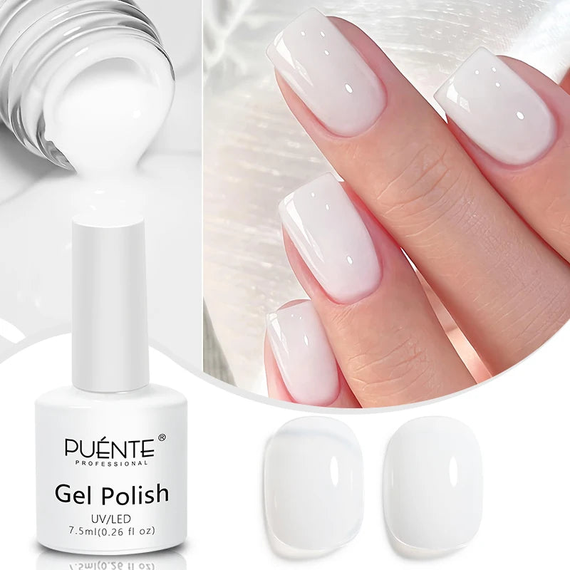 PUENTE 7.5ML Sparkling Pinkish Purple Laser Cat Magnetic Gel Nail Polish Holographic Rainbow Effect Soak Off UV Nail Art Varnish