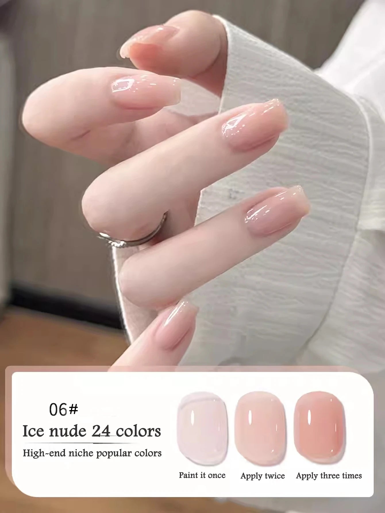 10ML 1-24PCS Milk White Jelly Gel Nail Polish Nail Art 2025 New Popular Nail Supplies UV LED Light Nails Autumn Nails