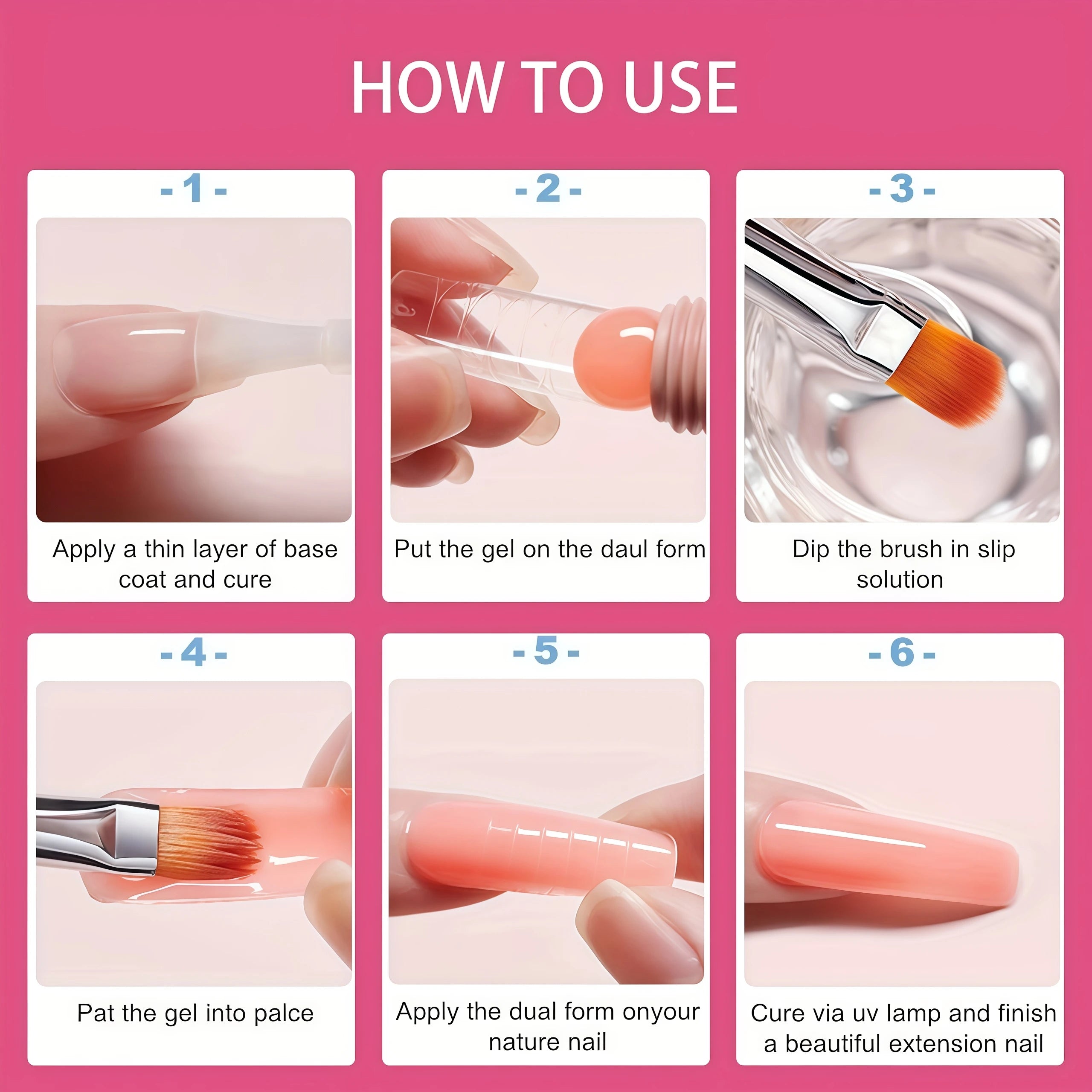 2in 1 Gel Cleanser for Nails & Polish Remover, Professional Slip Solution for Poly Gel Nails for & LED Gel, Anti-Stick Formula,