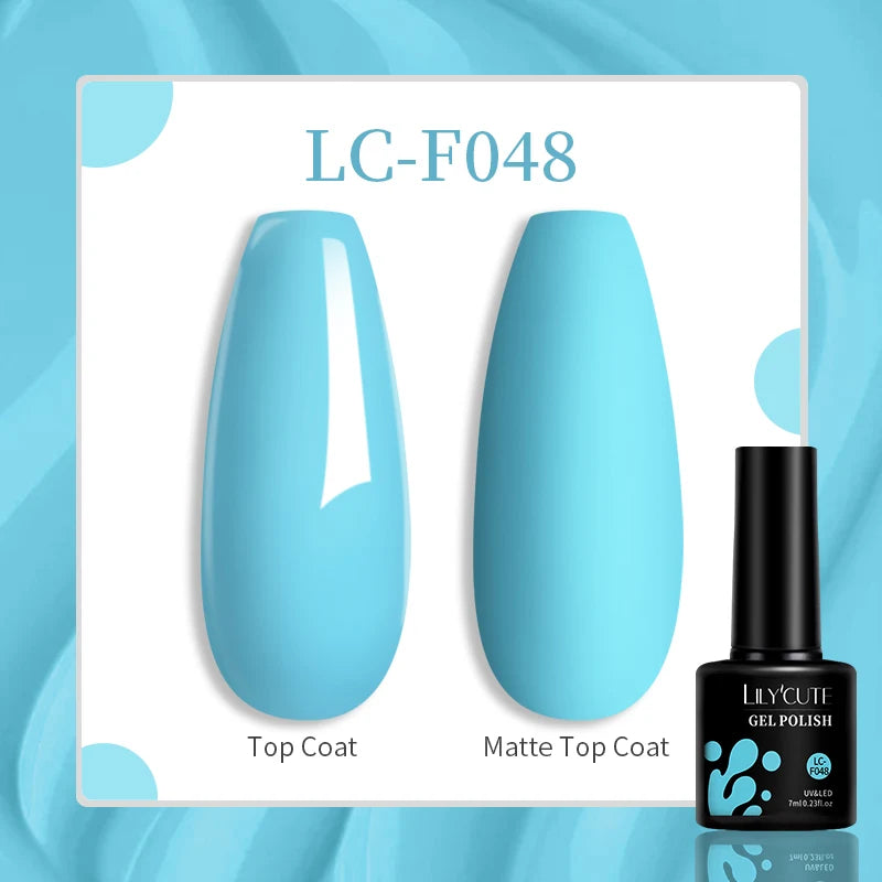 LILYCUTE 7ML Pink Glitter Nail Gel Polish Nude Natural Long Lasting Manicure Soak Off UV LED Nail Art Base Top Coat Gel Varnish