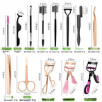 Stainless Steel Eyelash Curler Natural Curl Portable for MUAs Beginners Travel Daily Use with Silicone Pads Beauty Makeup Tool