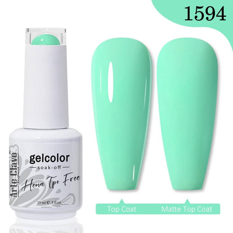 Arte Clavo Hema Free TPO Free Nail Gel Polish Nail Supplies Vernis Semi Permanent Nail Art Manicure Soak Off UV Gel Nail Varnish