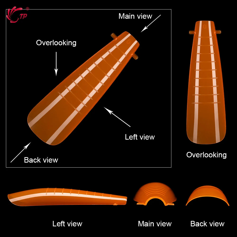 TP 292pcs/box Nail Dual Form Set Colorful Acrylic Extension Nails Forms False Nail Tips Poly Nail Gel Mold Full Cover Top Forms