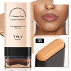 TVLV Velvet Moist Light Eraser Foundation Stick with brush Long-Lasting Flawless Concealer Cream Makeup for Face Beauty Cosmetic