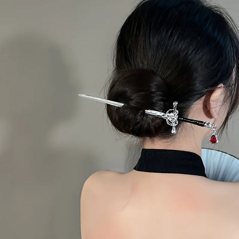 1 Exquisite Vintage Sword-Shaped Hairpin - A Classic Hairpin For An Elegant Look, A Traditional Hair Accessory Perfect For Updos