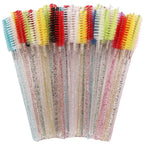 Disposable Crystal Eyelashes Brush Comb 50Pcs Eye Lashes Extension Mascara Wands Makeup Professional Makeup Beauty Tool