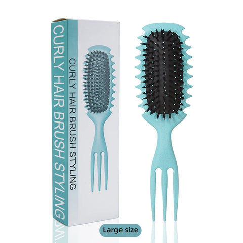 1PC Candy bursh Curly Hair Styling Brush: Defined Curls on Wet Hair- Nylon Bristles Detangling Volumizing Comb for All Hair Type