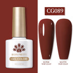 BORN PRETTY 10ml Gel Nail Polish Gel 130 Colors Semi Permanent Solid Nail Gel Varnish Soak Off UV Gel for Base Top Coat